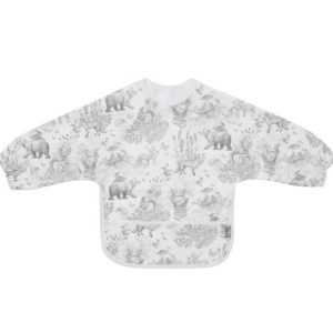 Bavoir imperméable avec manches forest animals.