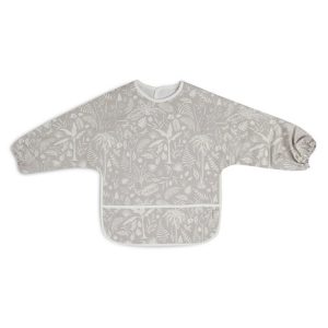 Bavoir imperméable avec manches Botanical Nougat.