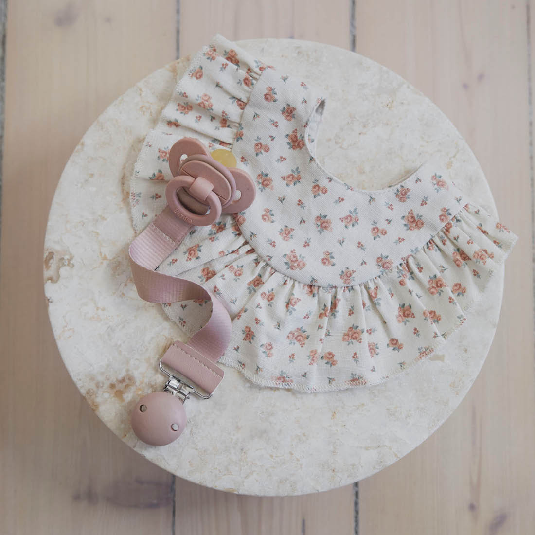 Bavoir bébé bandana Autumn Rose – Elodie détails. – Image 2