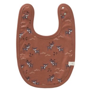 Bavoir Fresk faon marron.