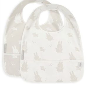 Bavoirs imperméables Miffy Nougat jollein lot de 2.