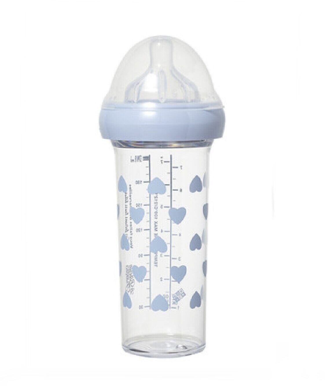 Biberon 210 ml coeurs bleu BONTON. Le Biberon Français.