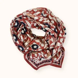 Apaches Collections – Big Foulard Latika « Cœur » Fire.