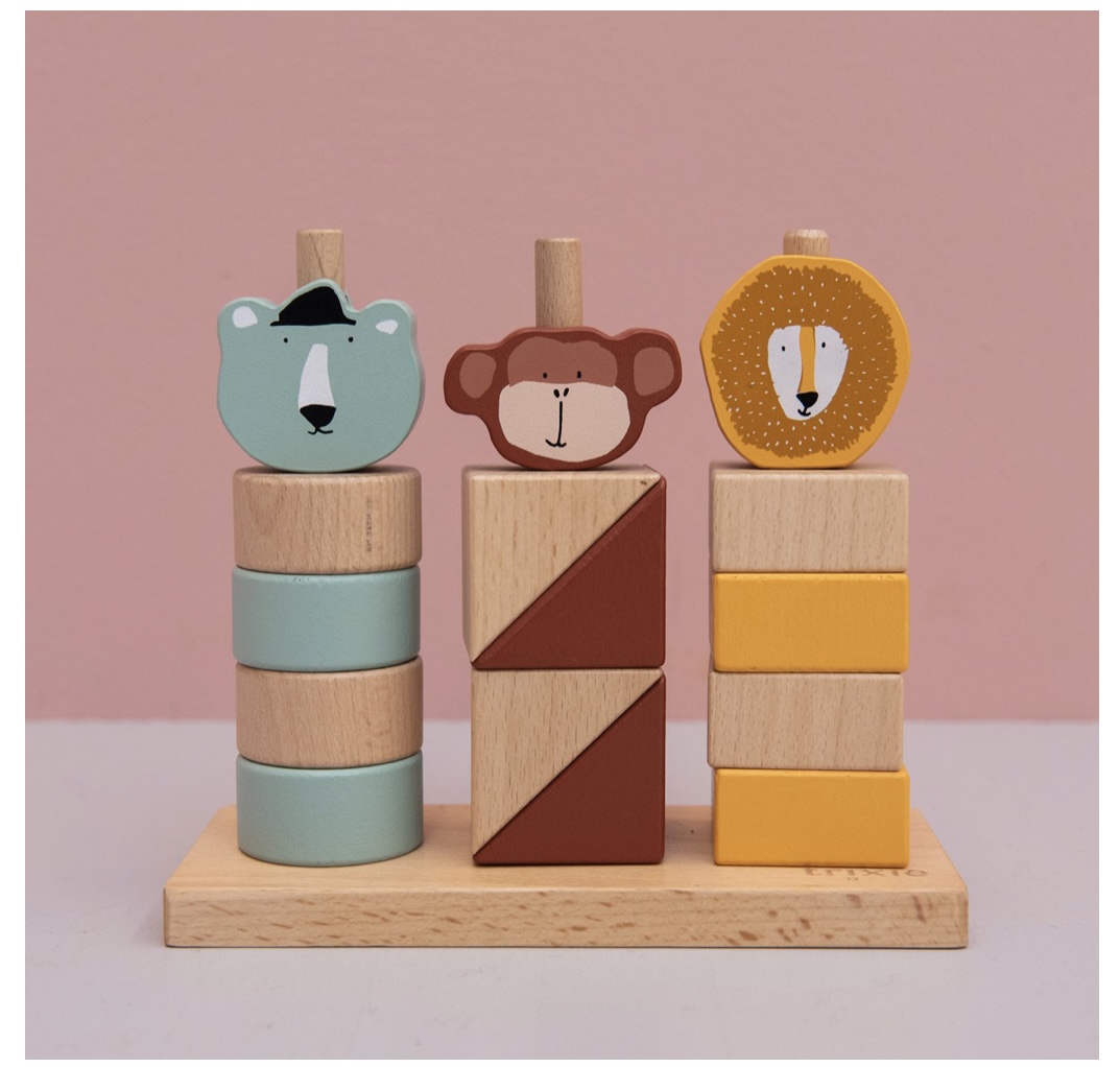 Blocs animaux à empiler en bois- animaux. – Image 5