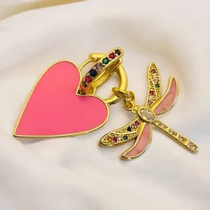 Boucles Créoles Balaya Pink.