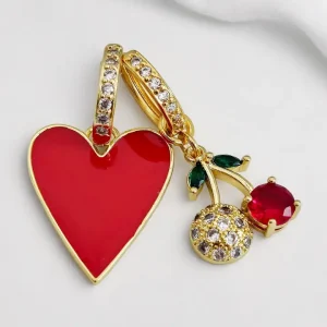 Boucles Créoles Red Cherry.