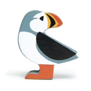Animal en bois: Le puffin.