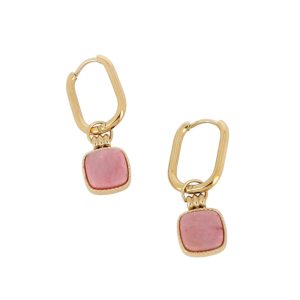 Boucles d’oreilles pierre naturellle Rhodonite.