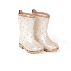 Bottes de pluie – Boutons de fleurs Paillettes. Pointures 23 à 30.