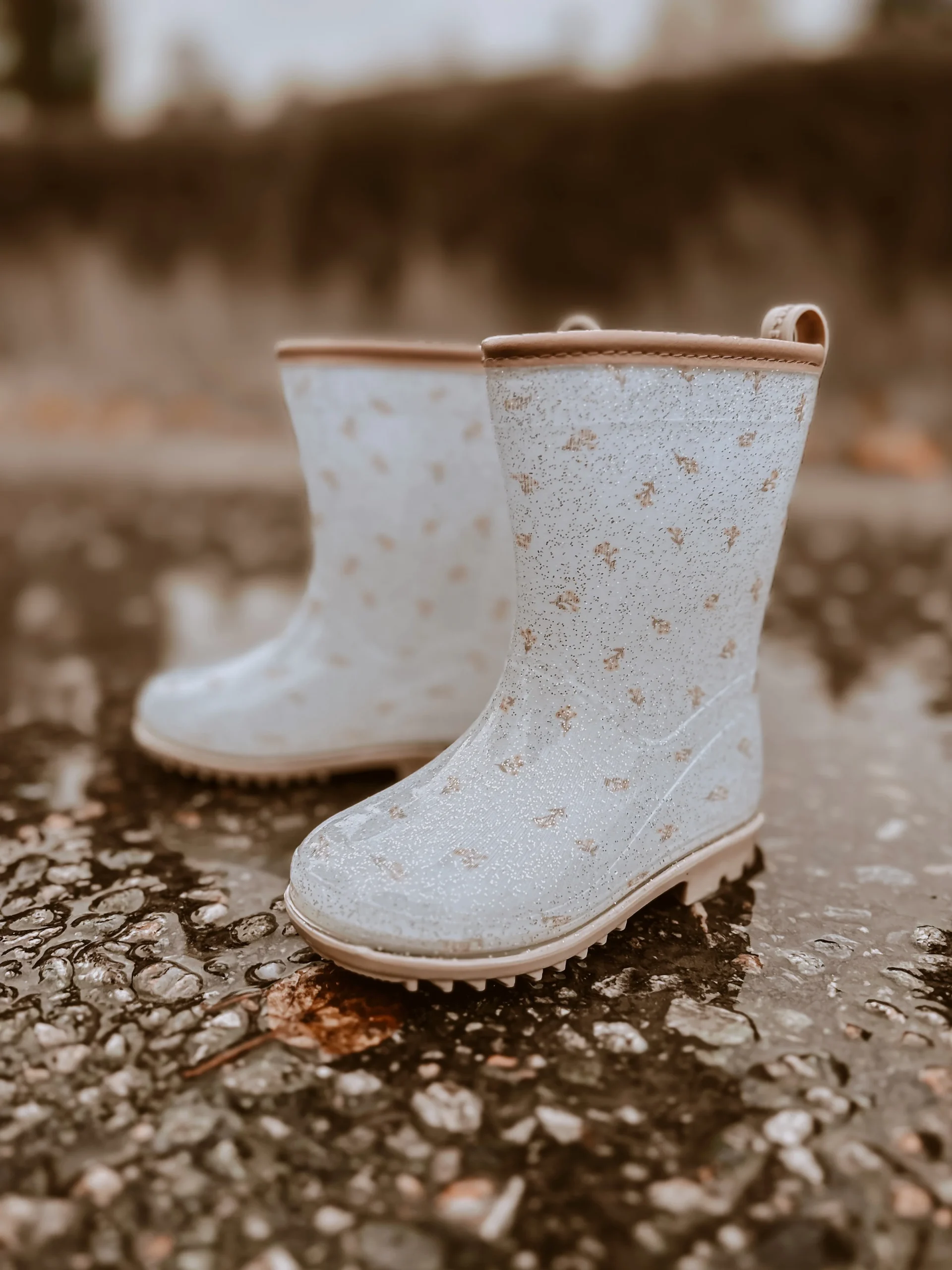 Bottes de pluie – Boutons de fleurs Paillettes. Pointures 23 à 30. – Image 2