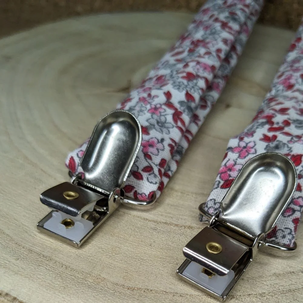 Bretelles adultes coton merveilleux rose / bleu – Image 6