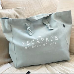 Sac cabas « escapade en bord de mer ».