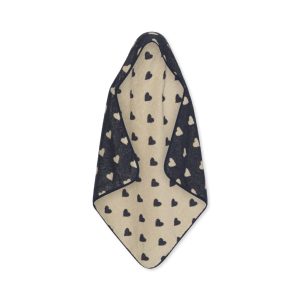 Cape de bain coeur éponge.