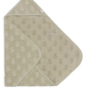 Jollein cape de bain 75x75cm Miffy Jacquard Olive Green.