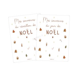 Cartes souvenirs de Noël – Motifs.