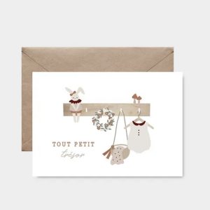 Carte postale – Tout petit trésor – Fille.