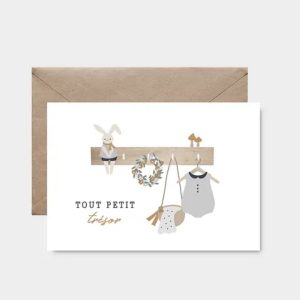 Carte postale – Tout petit trésor – Garçon.