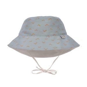 Chapeau anti-UV réversible enfants, bleu clair 19-36mois.