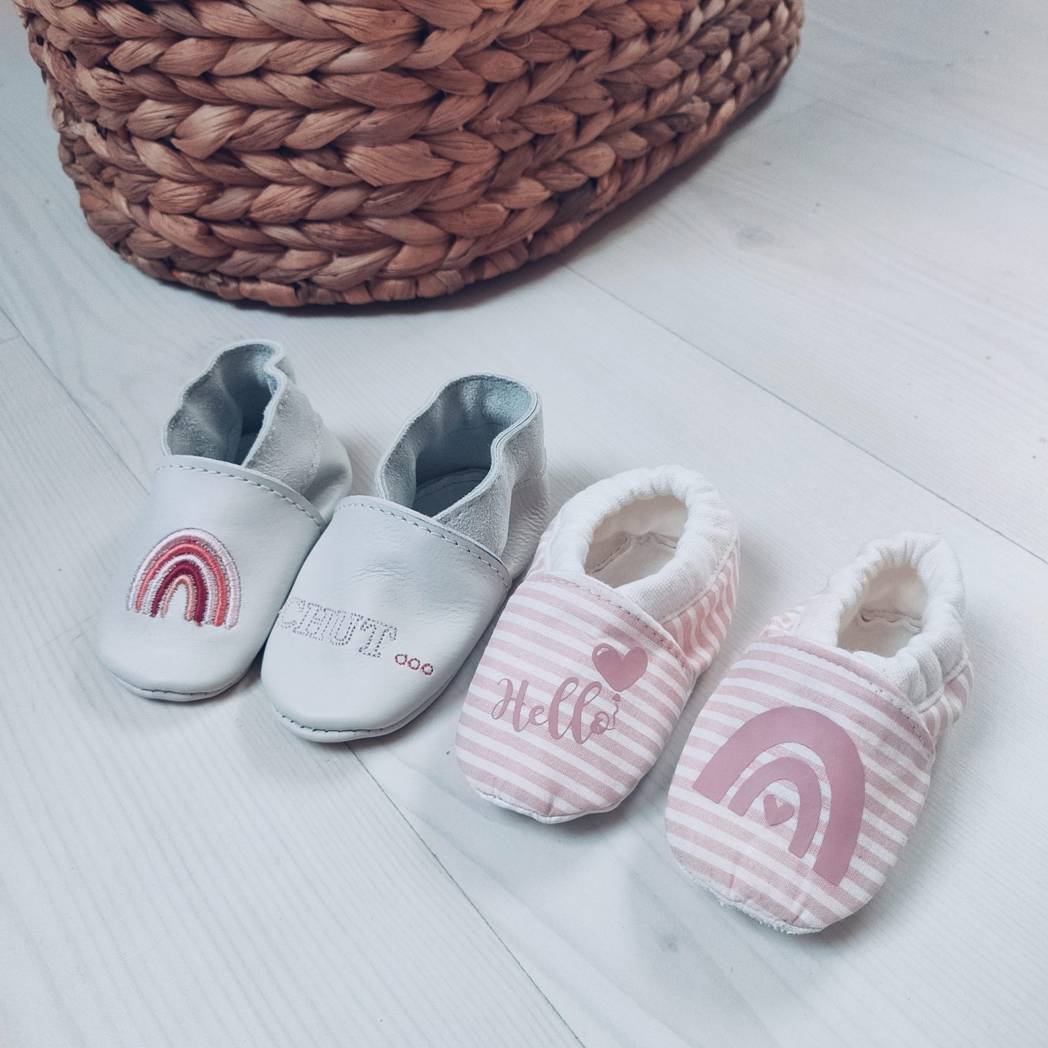 Chaussons Personnalisés : Modèle Mademoiselle en Coton – Image 3