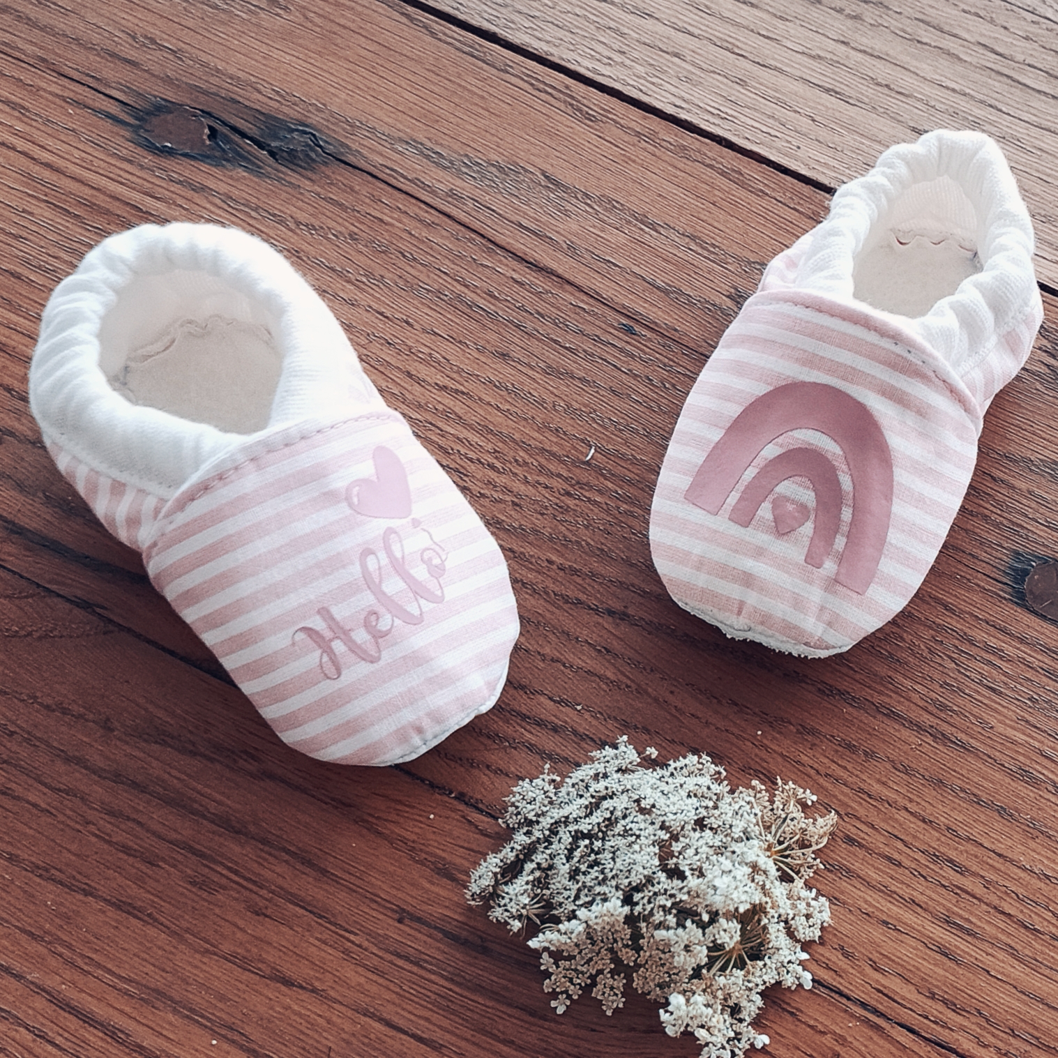 Chaussons Personnalisés : Modèle Mademoiselle en Coton – Image 5