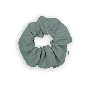 Chouchou lin croyable bleu gris