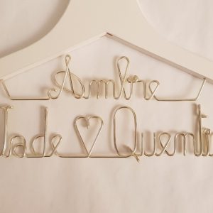 Cintre Personnalisé Prénom et/ou Date – Fil Aluminium