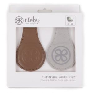 Cloby clips cuir cognac.