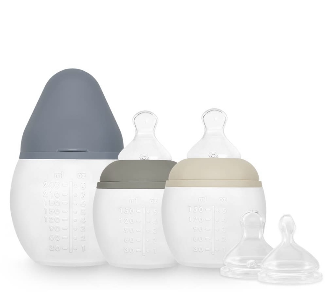 Biberons Elhée Trio « COFFRET DE NAISSANCE » (coloris buddy).