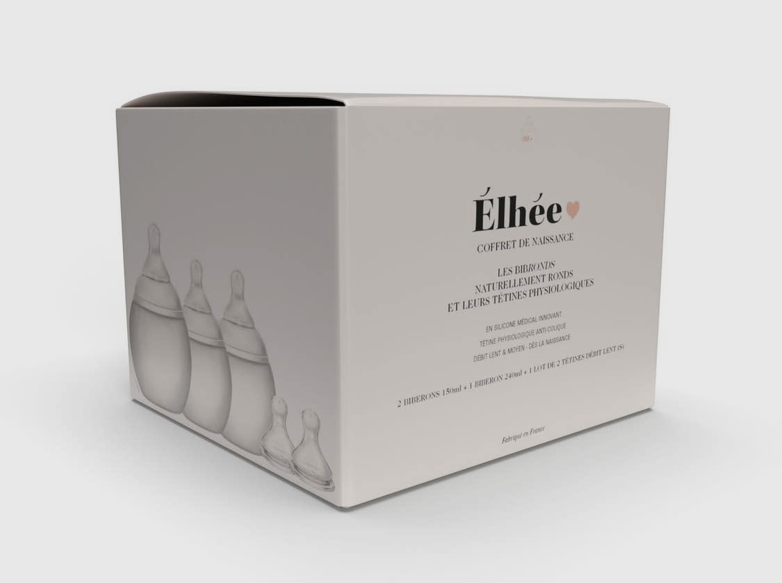 Biberons Elhée Trio « COFFRET DE NAISSANCE » (coloris besty). – Image 4