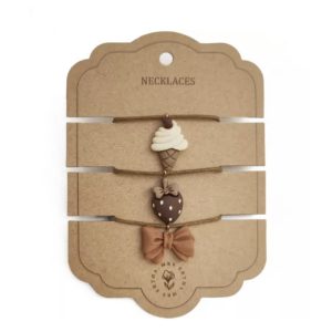 Set de 3 colliers, modèle icecream.