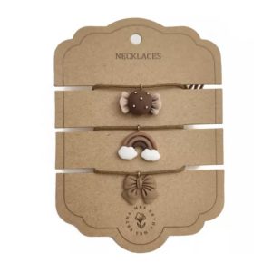 Set de 3 colliers, modèle rainbow.