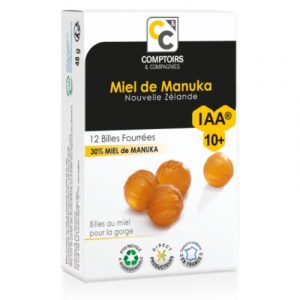 Mie de manuka iaa 10+12 billes fourrees pour la gorge COMPTOIRES ET COMPAGNIES