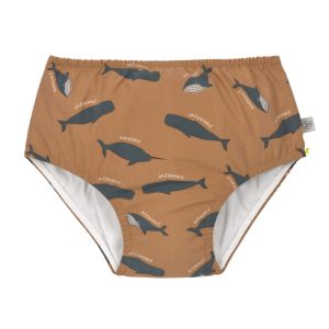 Maillot de bain couche – Baleine, caramel 3-6mois.