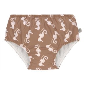 Maillot de bain couche – Hippocampe, caramel 25-36mois.