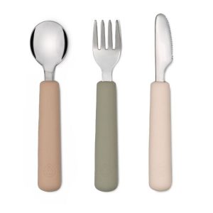 Set de couverts (Taupe/Sauge/Ivoire).