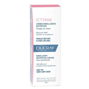 DUCRAY ICTYANE CREME EMOLLIENTE NUTRITIVE VISAGE ET CORPS 200 ML