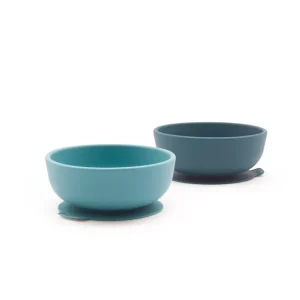 Set de 2 Bols ventouse en silicone – Blue Abyss / Lagoon.
