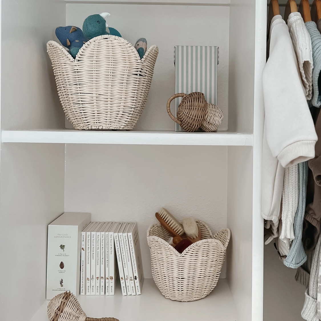 DUO DE PANIERS EN ROTIN crème Olli Ella. – Image 5