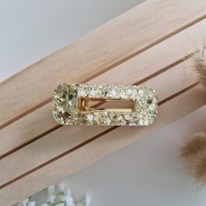 Barrette Gold rectangle