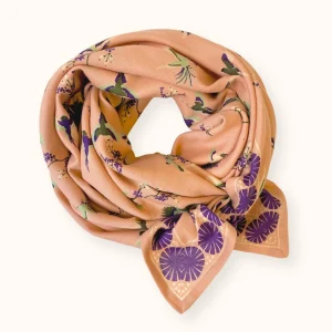 Apaches Collections – Big Foulard Latika « Cerisier » Blush.