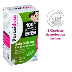 Parasidose poux lentes soin traitant GILBERT 100 ml