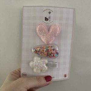 Lot de 3 barrettes « girl powers ».