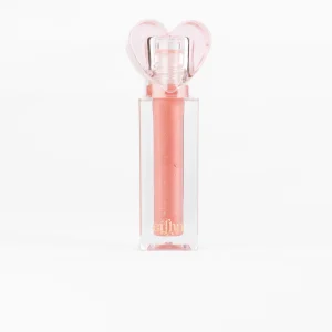 Gloss Brillant à lèvres végétalien aromatisé – Rose pailleté – Saveur fraise.