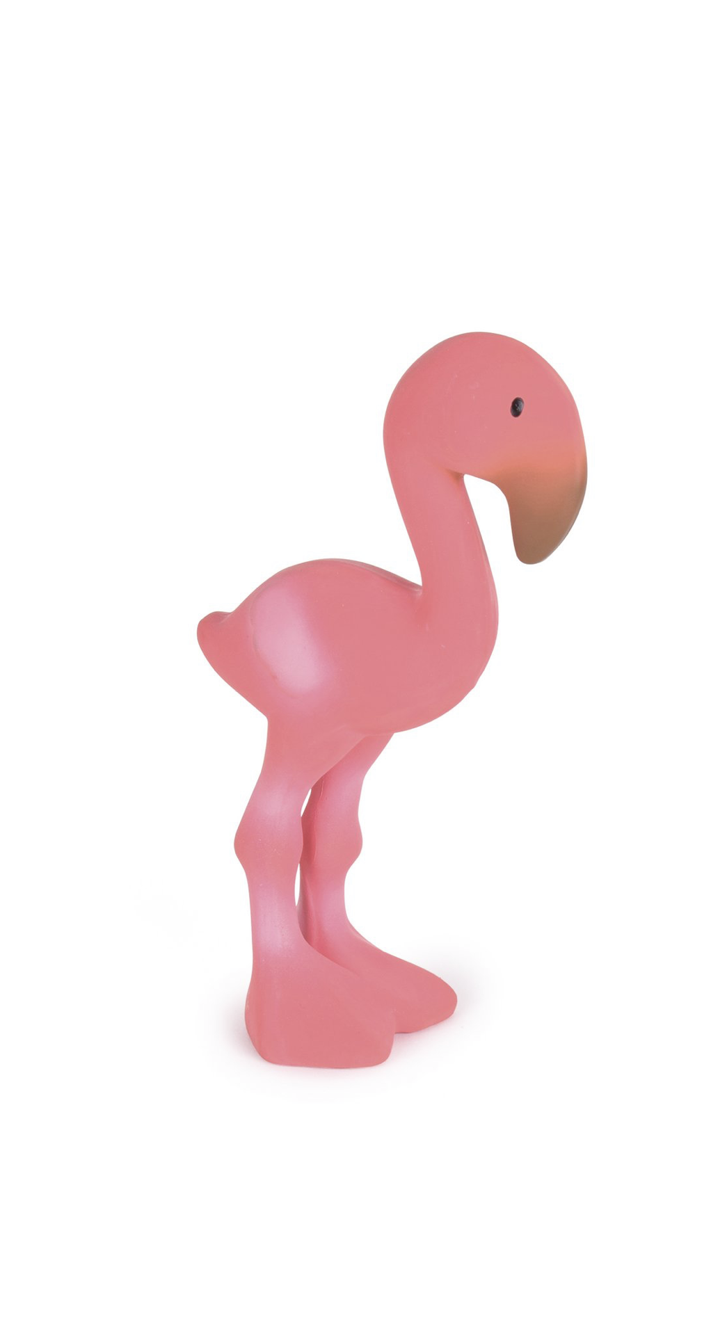 Hochet de bain et dentition « le flamant rose ».