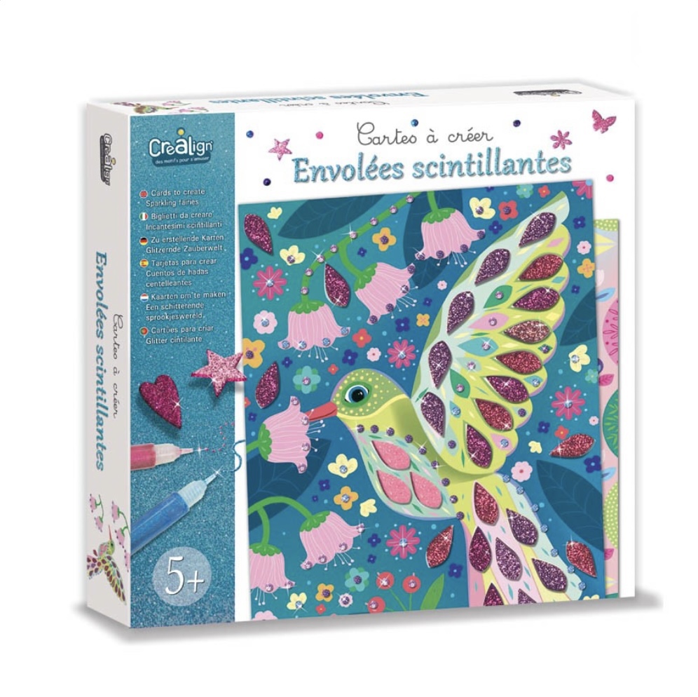 Cartes à créer » Envolées scintillantes ».
