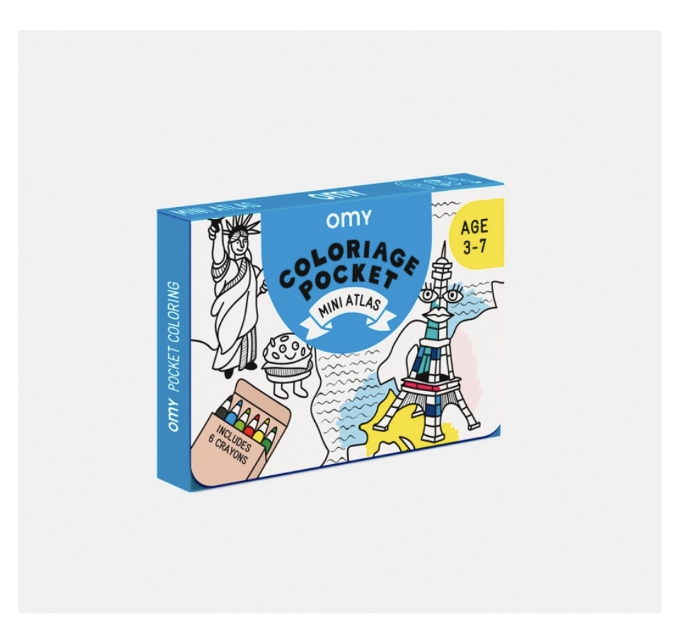Coloriage pocket- Mini atlas