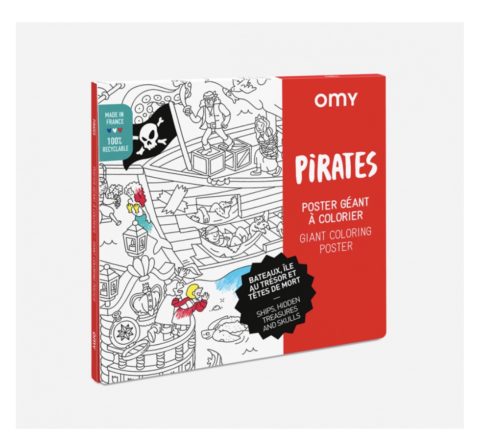 Poster géant à colorier- Pirates