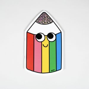 Cahier et stickers-Crayon