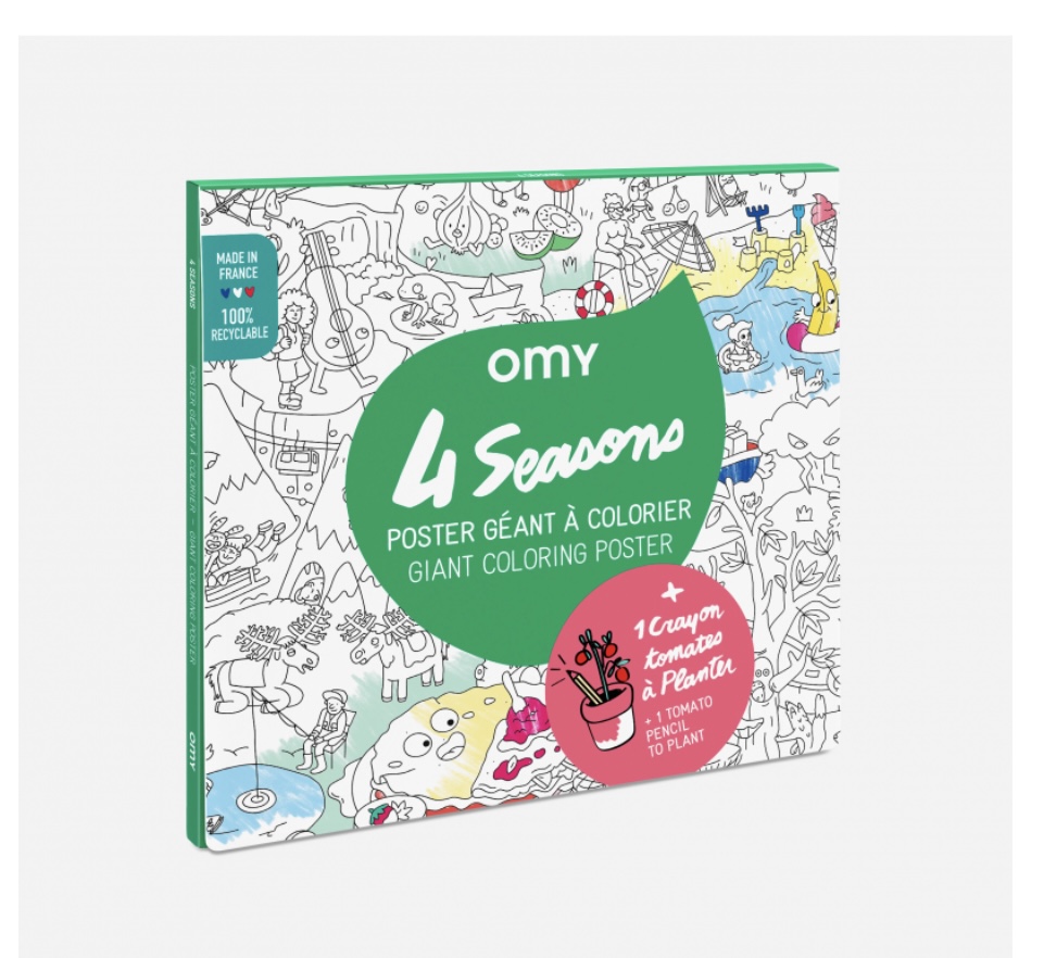 Poster géant à colorier- 4 seasons