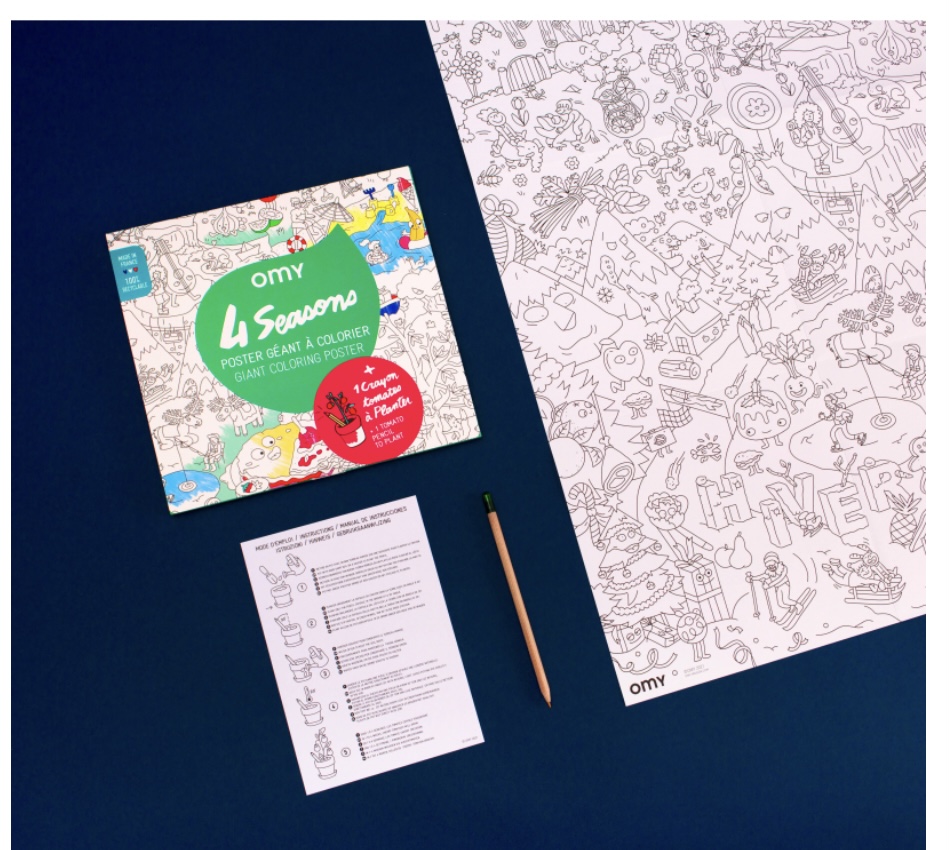 Poster géant à colorier- 4 seasons – Image 2